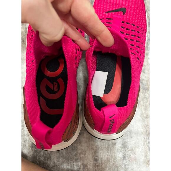 EUC Nike React Phantom Run FK 2 Pink Prime Womens running shoes slip on size 9 - Picture 9 of 11